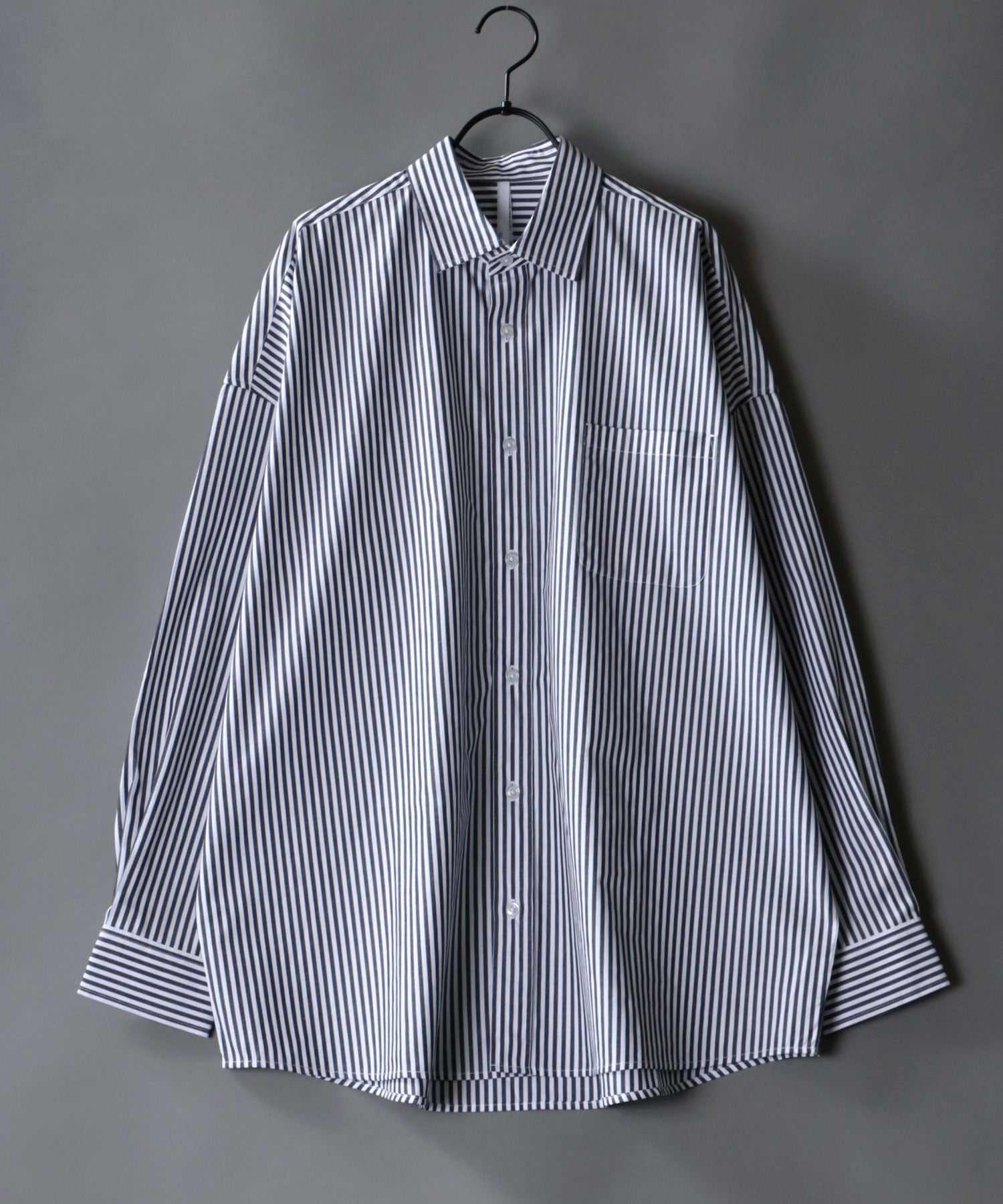 シトリー SITRY 【SITRY】超大碼 落肩 寬鬆襯衫 男士 長袖襯衫 時尚 乾淨利落