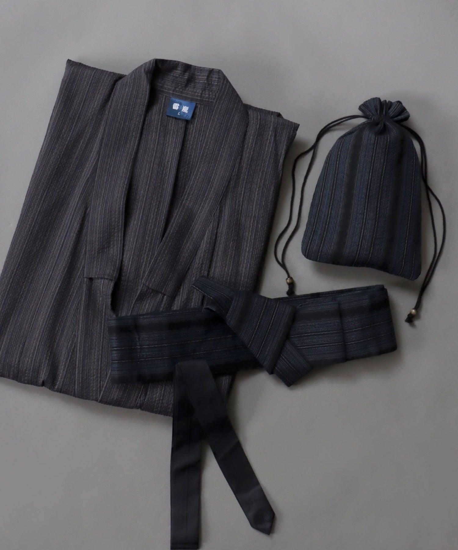 シトリー SITRY 【SITRY】しじら織り 浴衣 4点セット メンズ 紳士 浴衣 祭り 花火 行楽 夏休み