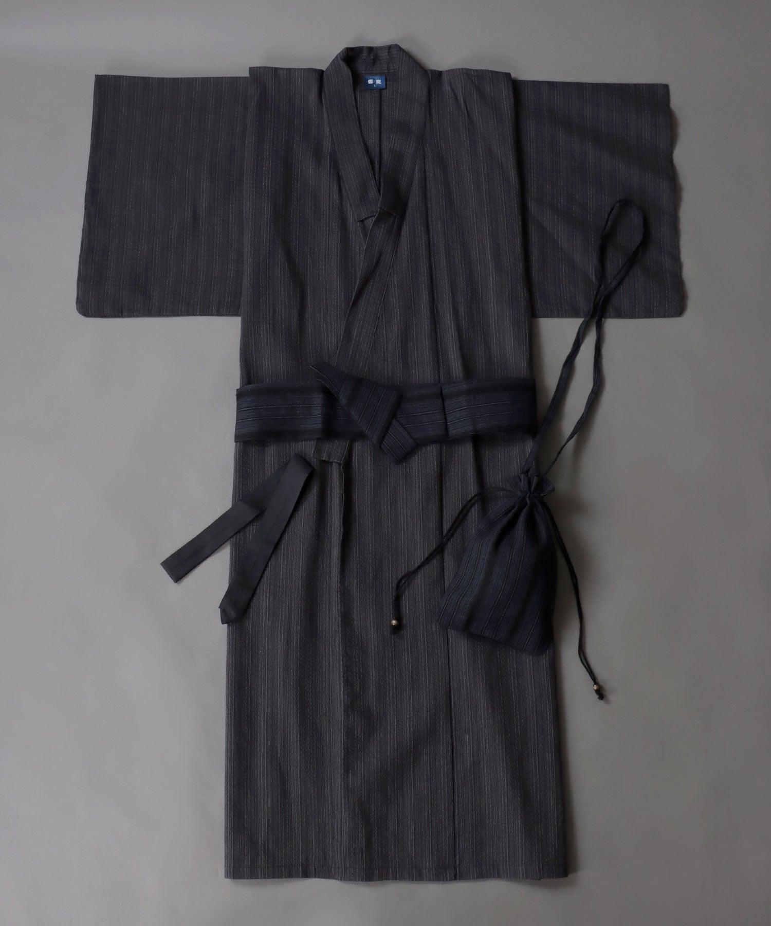 シトリー SITRY 【SITRY】しじら織り 浴衣 4点セット メンズ 紳士 浴衣 祭り 花火 行楽 夏休み