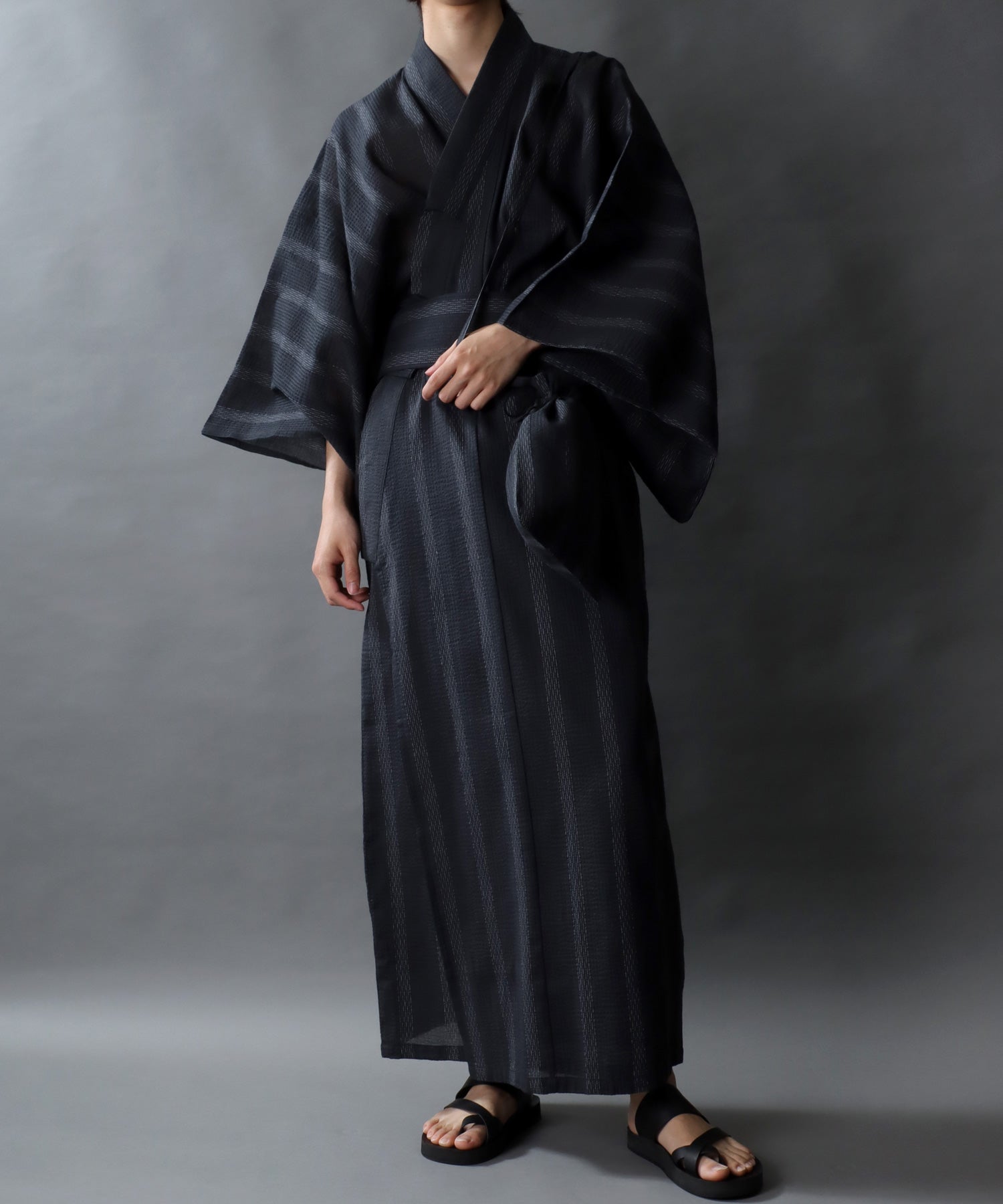 シトリー SITRY 【SITRY】しじら織り 浴衣 4点セット メンズ 紳士 浴衣 祭り 花火 行楽 夏休み