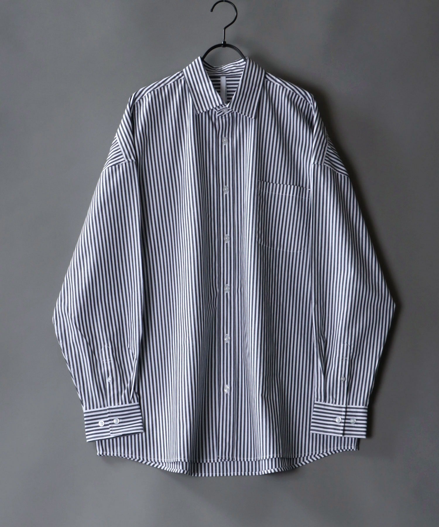 シトリー SITRY 【SITRY】超大碼 落肩 寬鬆襯衫 男士 長袖襯衫 時尚 乾淨利落