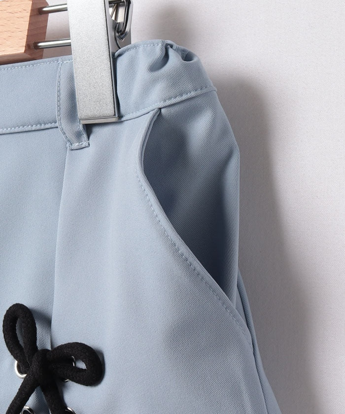 シ・シュ・ノン Si・Shu・Non レースアップパンツ