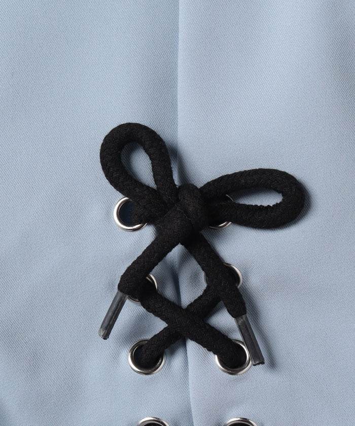 シ・シュ・ノン Si・Shu・Non レースアップパンツ