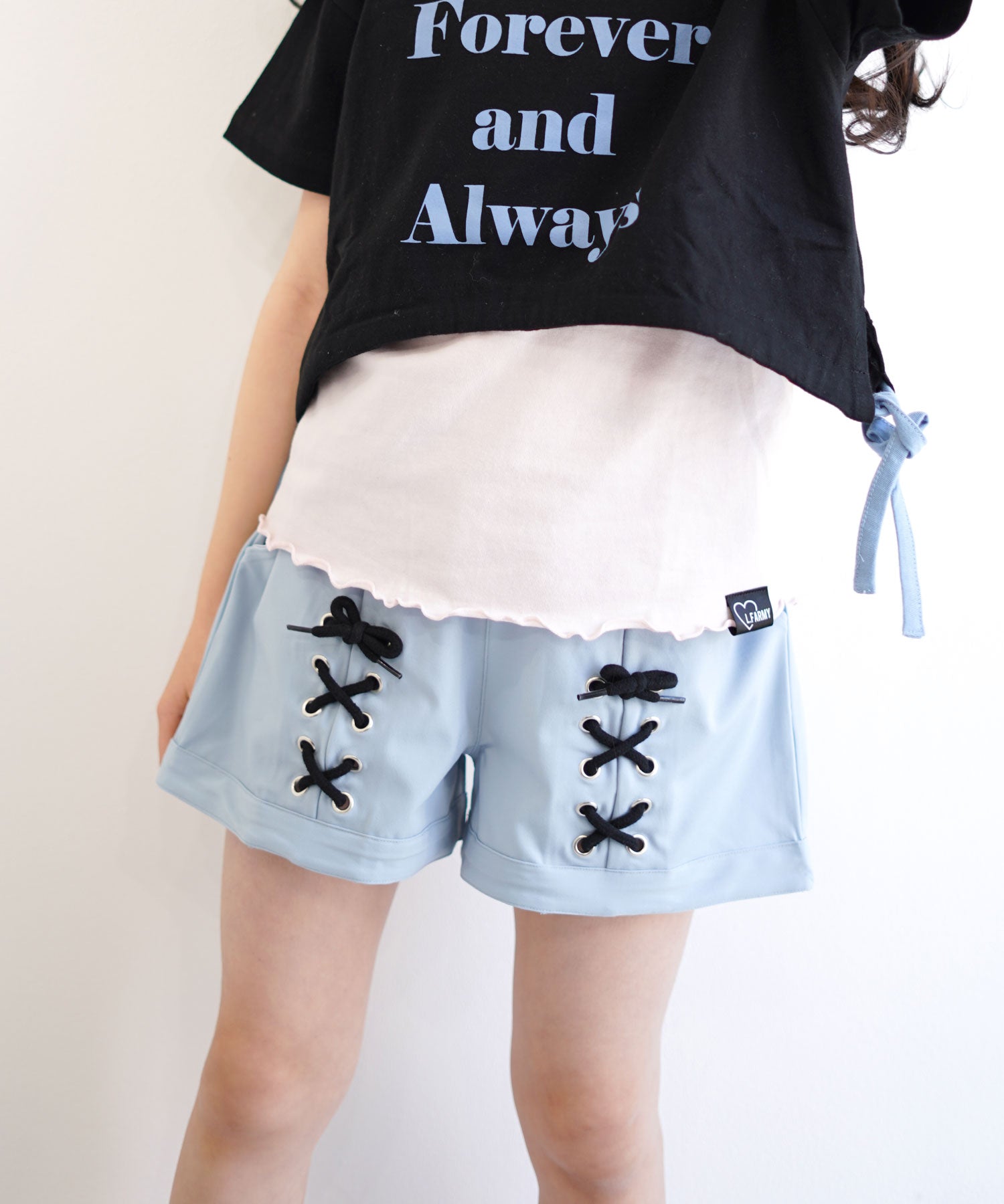 シ・シュ・ノン Si・Shu・Non レースアップパンツ