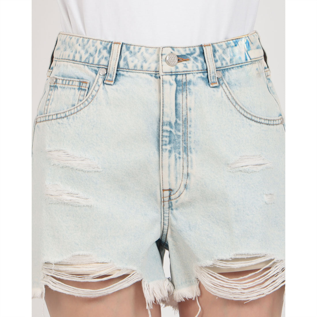 シルビアン ヒーチ SILVIAN HEACH ダメージポイントハイブリーチdenimショートPT (LIGHT BLUE) LIGHT BLUE