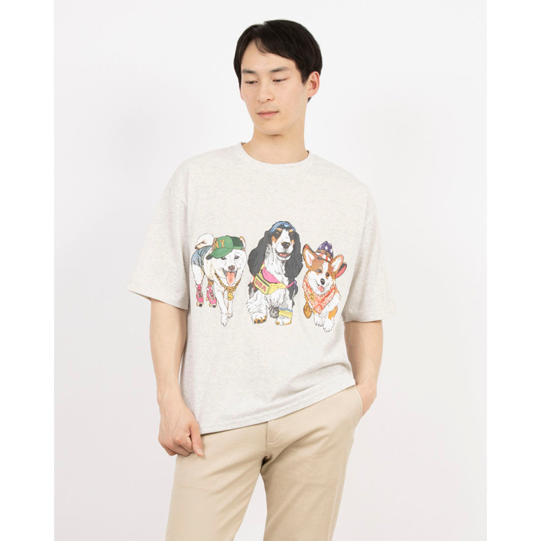 コリスコ CORISCO CORISCO アニマルプリント Tシャツ (オフホワイトB) オフホワイトB