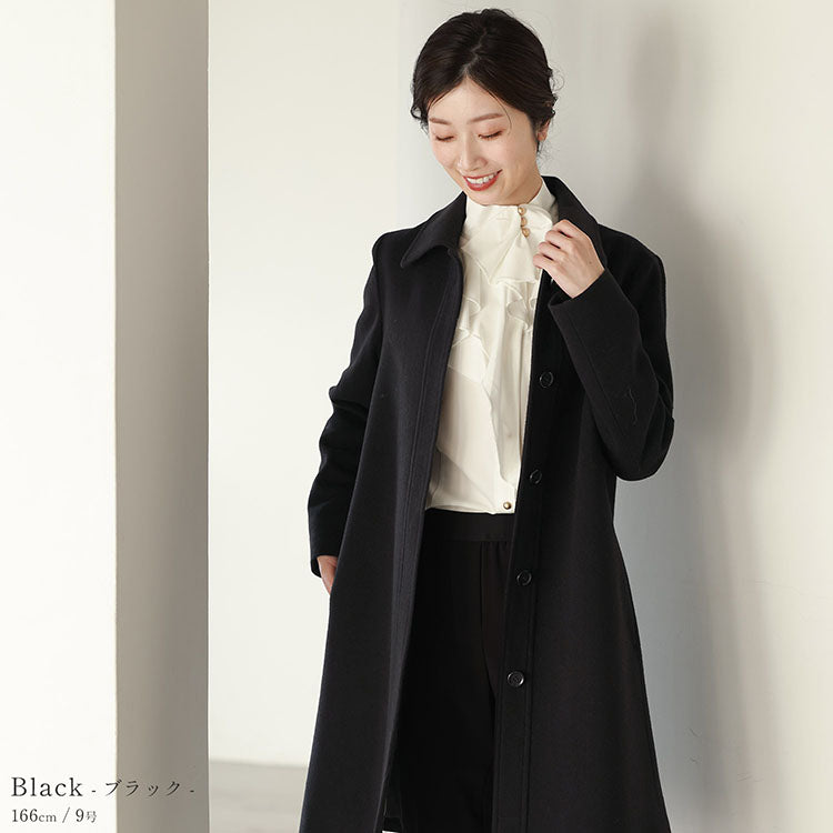 フィローモ Filomo カシミヤ混ウールステンカラーコート