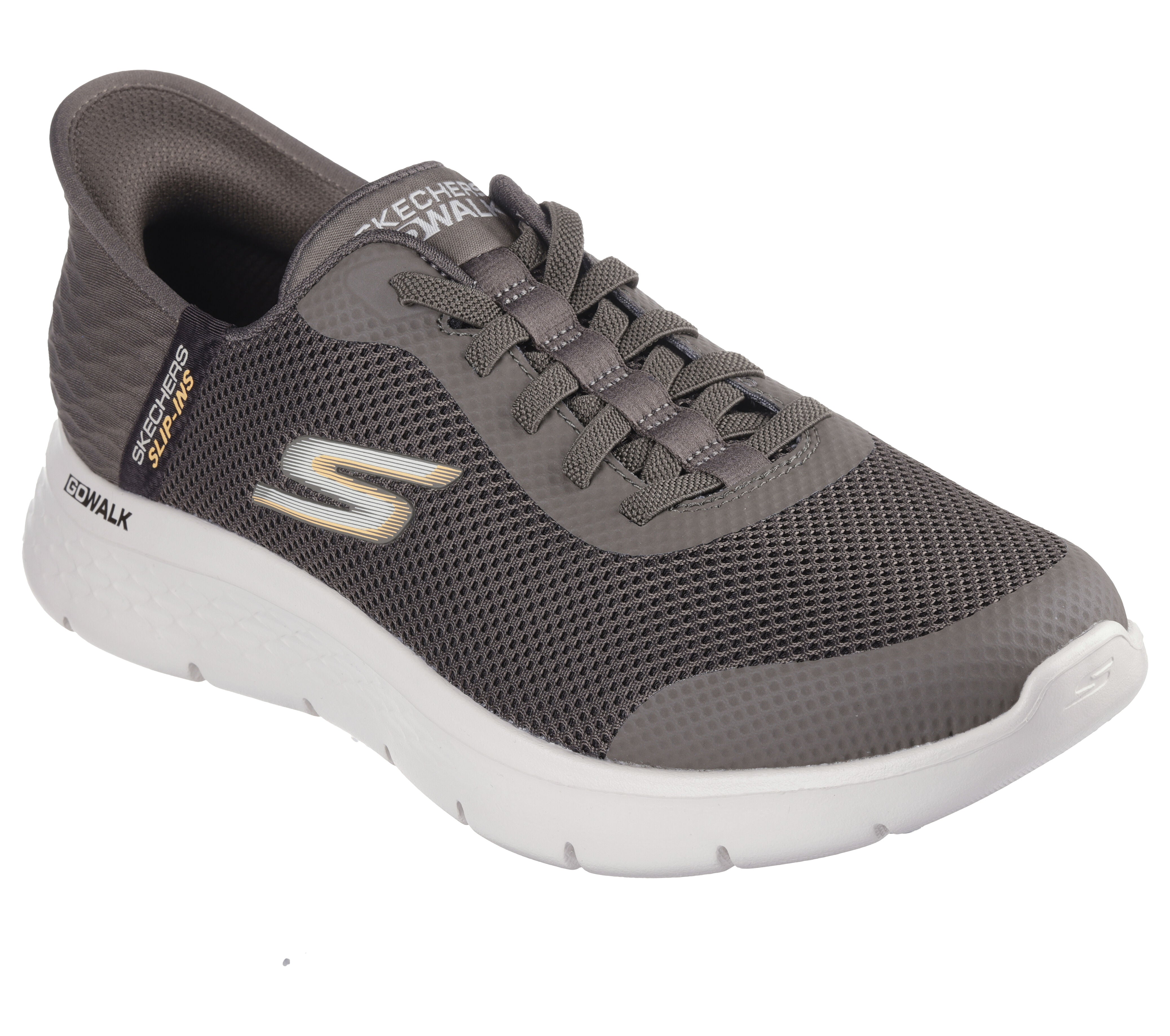 スケッチャーズ SKECHERS ウォーキング スニーカー メンズ スリップインズ ゴーウォーク フレックス ハンズ アップ 216324WW GO WALK スポーツ 厚底 (ブラウン) ブラウン