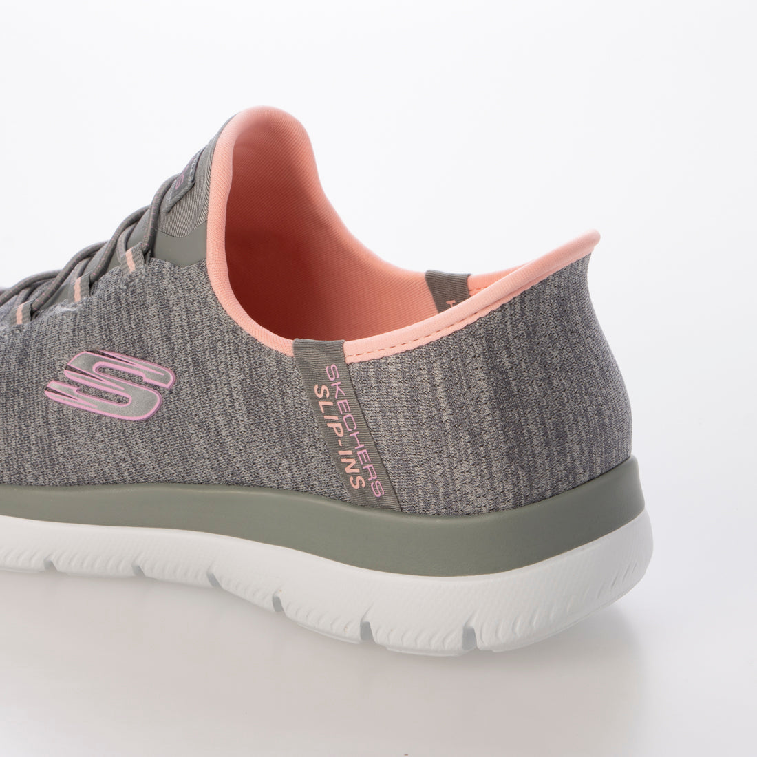 スケッチャーズ SKECHERS Skechers Hands Free Slip-ins SUMMITS-EVERYDAY SET スリップインズ サミッツ エブリデイ セット (GRAY/CORAL) GRAY/CORAL