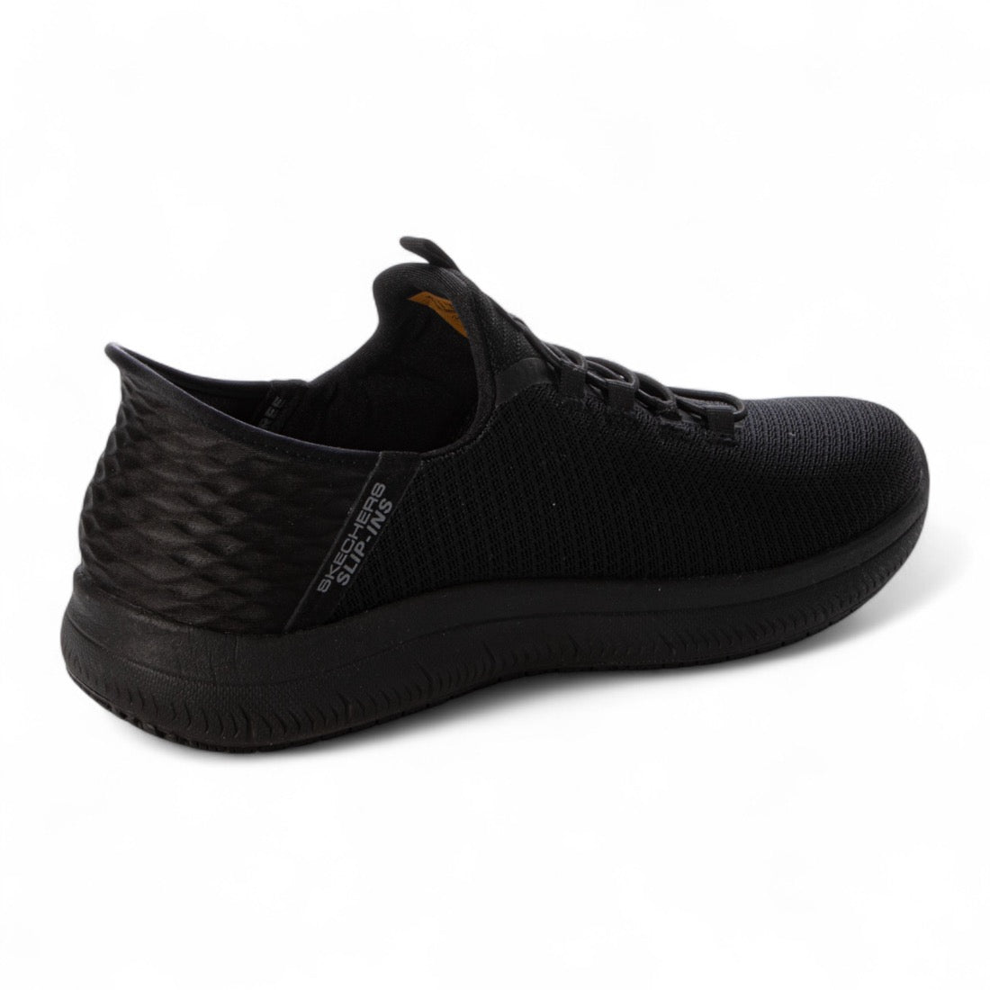 スケッチャーズ SKECHERS Slip-ins Work : Summits - Colsin(スリップインズ ワーク:サミッツ - コルシン)スリッポンスニーカー ワイドフィット 200205W (ブラック/ブラック) ブラック/ブラック