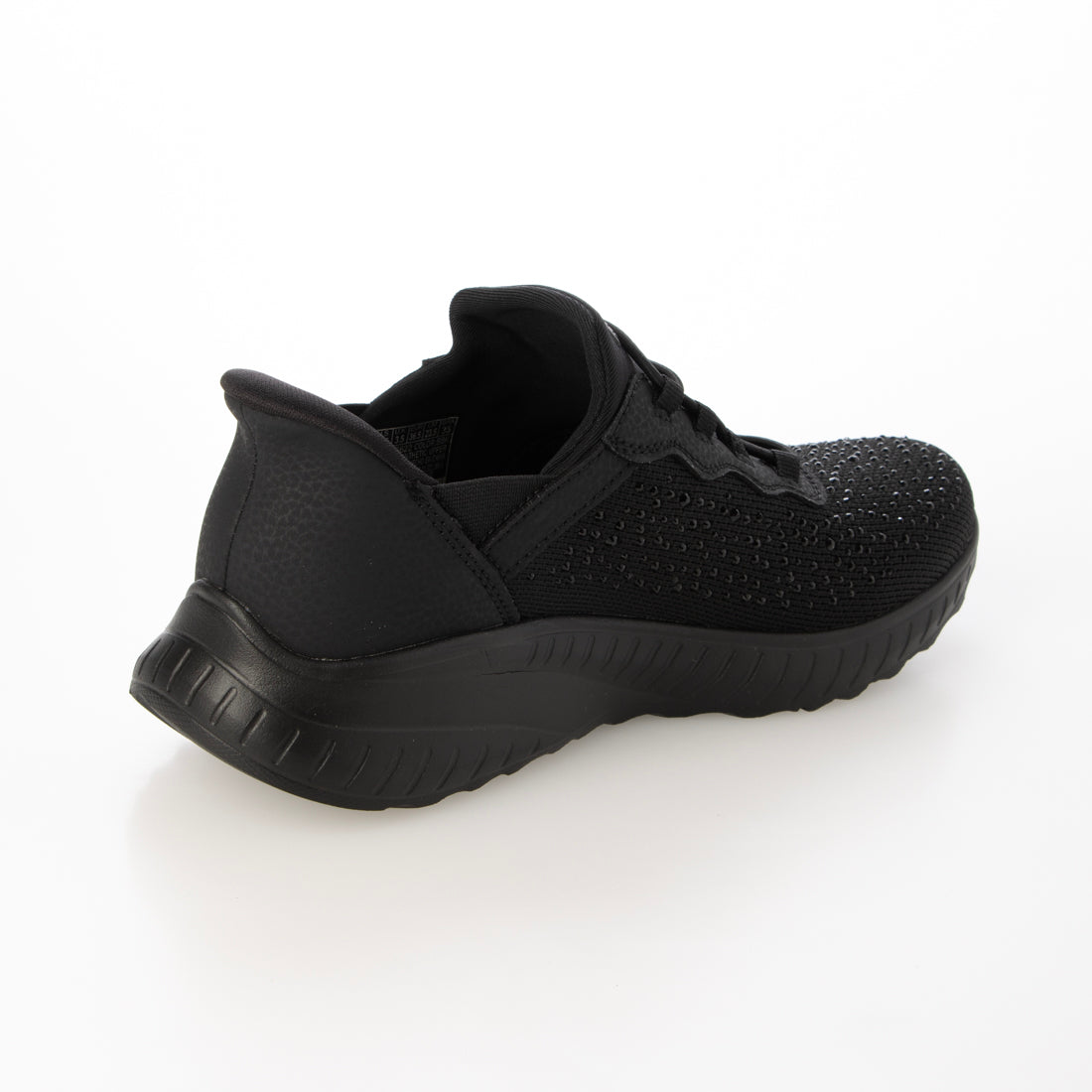 スケッチャーズ SKECHERS Slip-ins: BOBS Sport Squad Chaos - Daily Glitz(スリップインズ:ボブス スポーツ スクワッド カオス - デイリーグリッツ)117622 (ブラック/ブラック) ブラック/ブラック