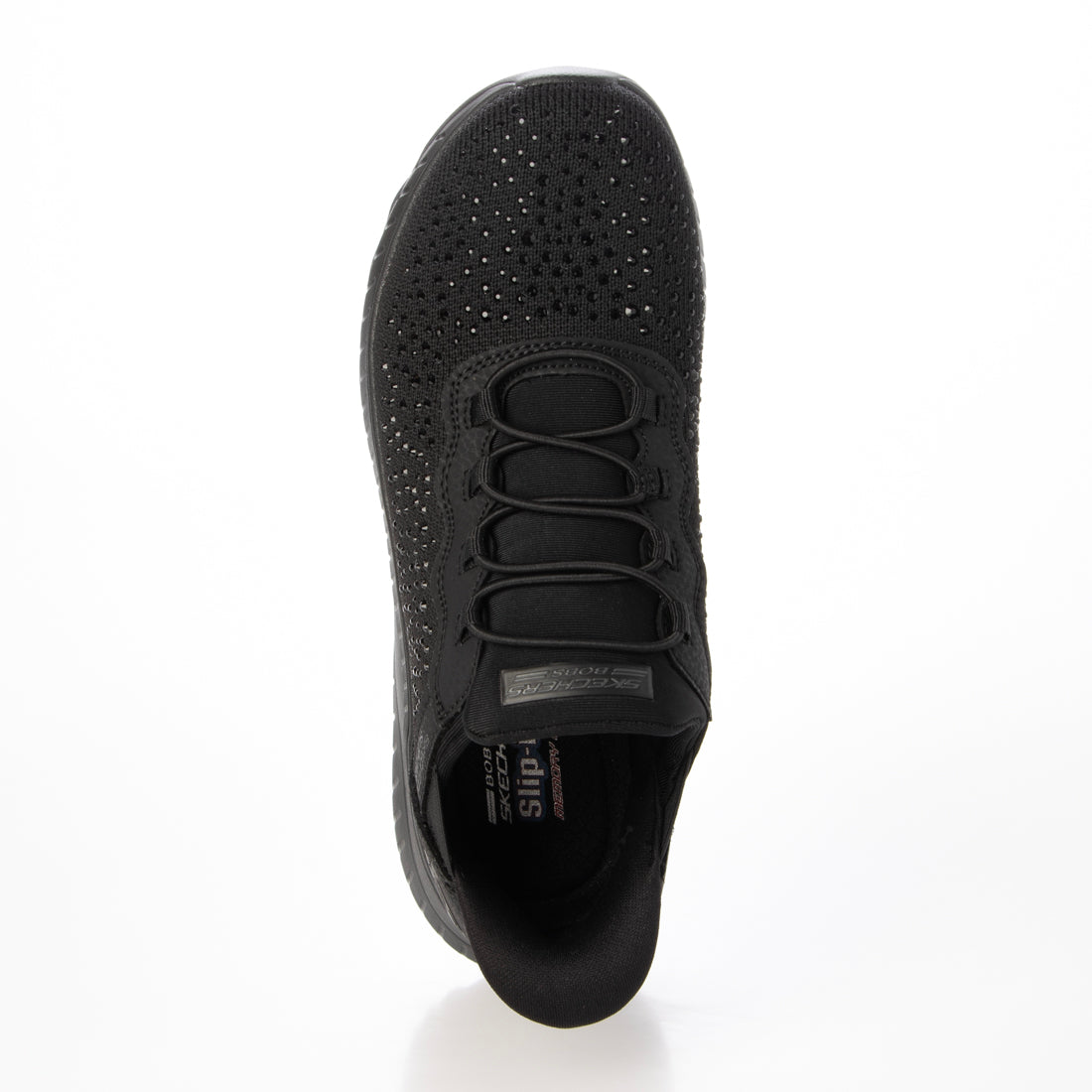 スケッチャーズ SKECHERS Slip-ins: BOBS Sport Squad Chaos - Daily Glitz(スリップインズ:ボブス スポーツ スクワッド カオス - デイリーグリッツ)117622 (ブラック/ブラック) ブラック/ブラック