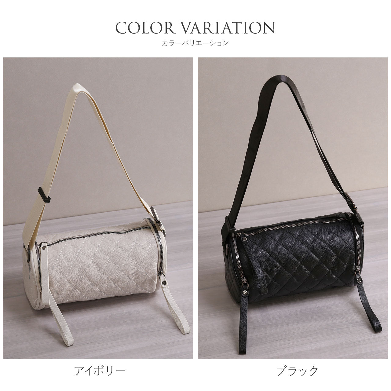 サンキョウショウカイ 三京商会 本革レザーショルダーバッグ (アイボリー) アイボリー