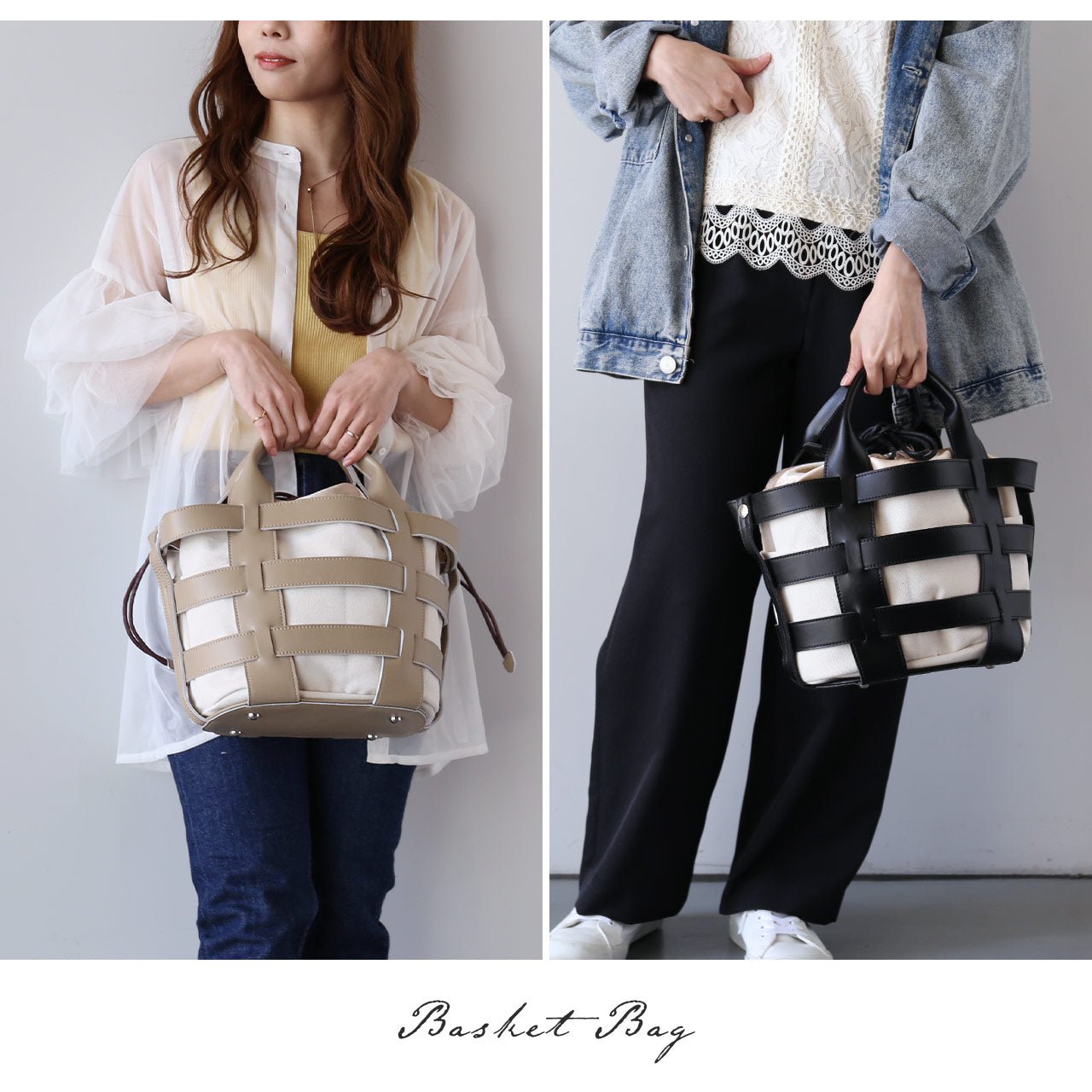 サンキョウショウカイ 三京商会 牛床革 2way かごバッグ (ブラック) ブラック