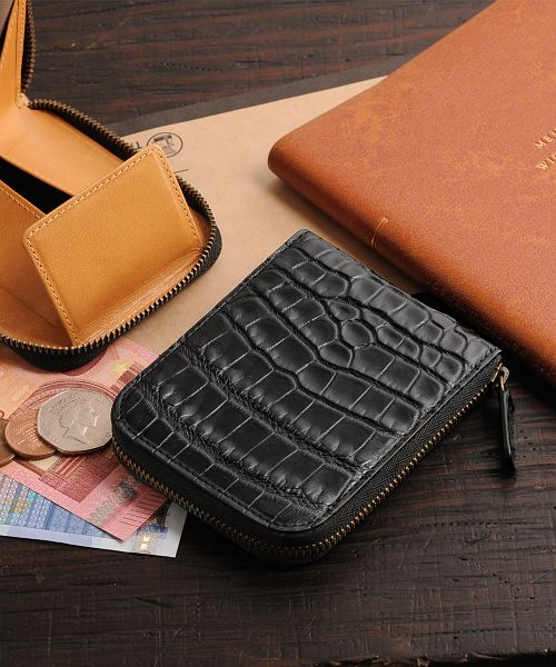 Sankyo Shokai Crocodile Leather Coin Case