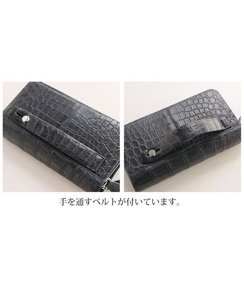 サンキョウショウカイ 三京商会 クロコダイルレザー 長財布