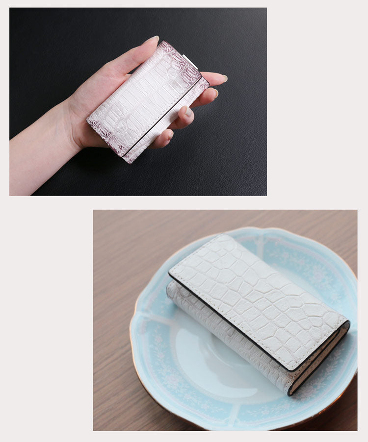 サンキョウショウカイ 三京商会 ヒマラヤクロコダイルレザーキーケース