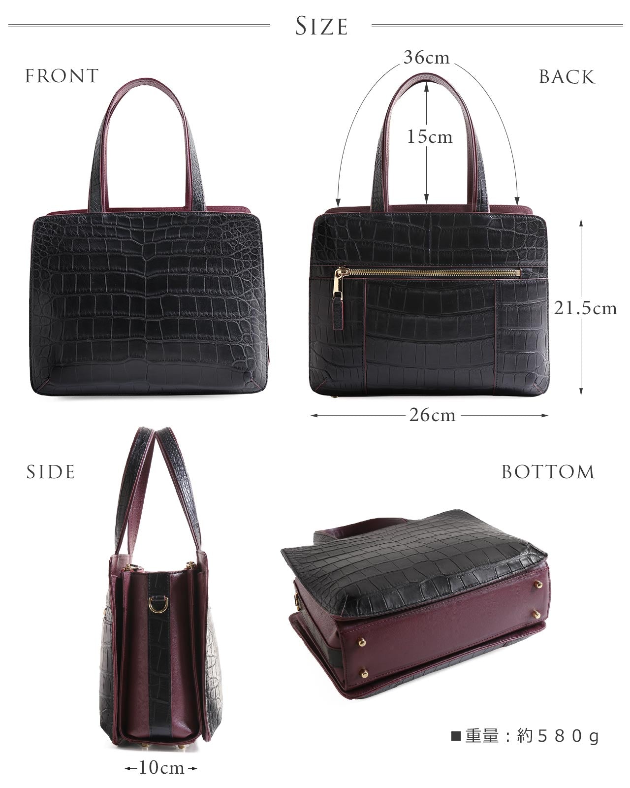 サンキョウショウカイ 三京商会 本革クロコダイルハンドバッグ (ダークターコイズ) ダークターコイズ