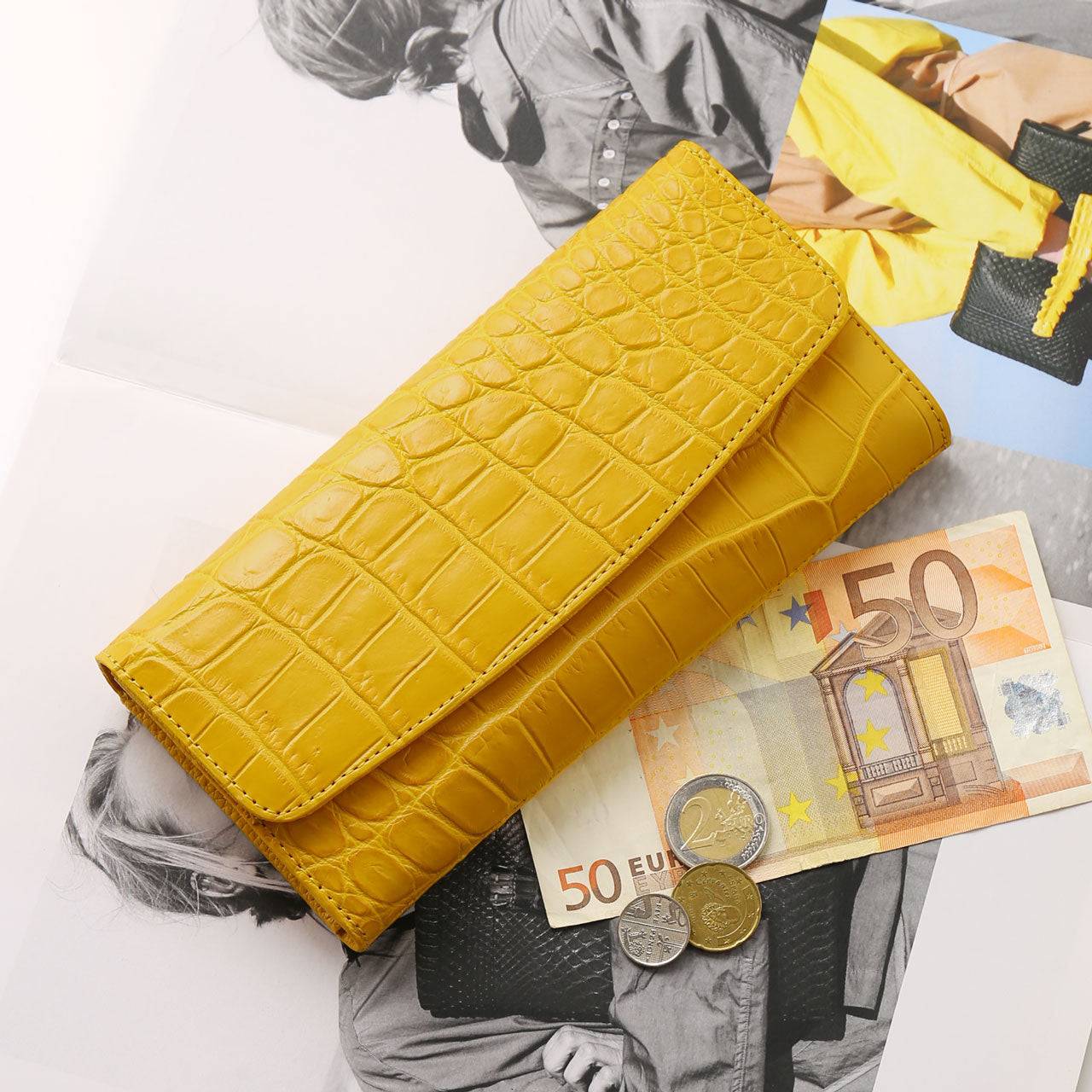 サンキョウショウカイ 三京商会 クロコダイル 長財布 財布 (ターコイズブルー) ターコイズブルー