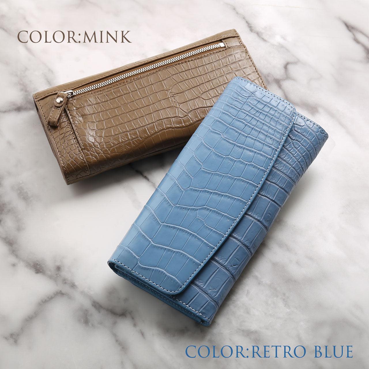 サンキョウショウカイ 三京商会 クロコダイル 長財布 財布 (ターコイズブルー) ターコイズブルー