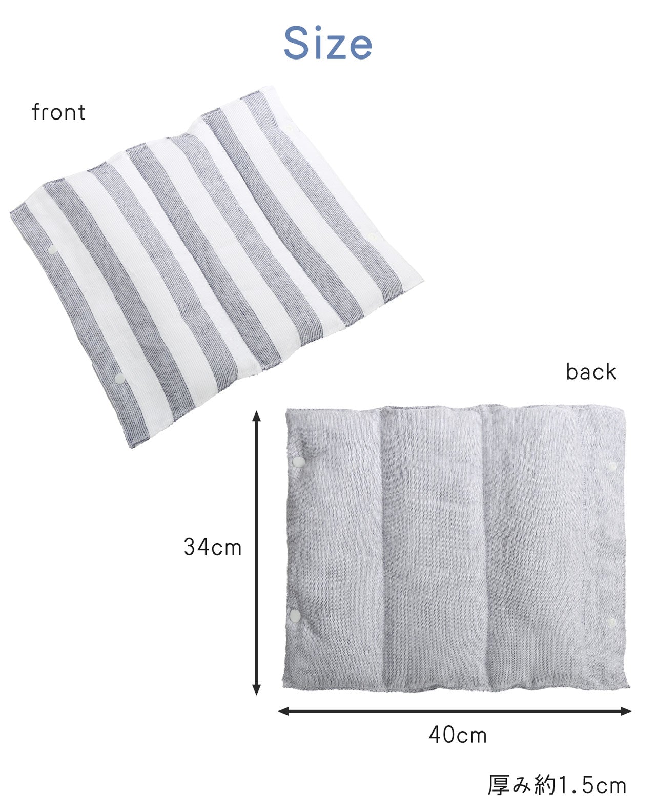 サンキョウショウカイ 三京商会 ひんやりクールフィット枕クッション日本製 (ネイビー) ネイビー