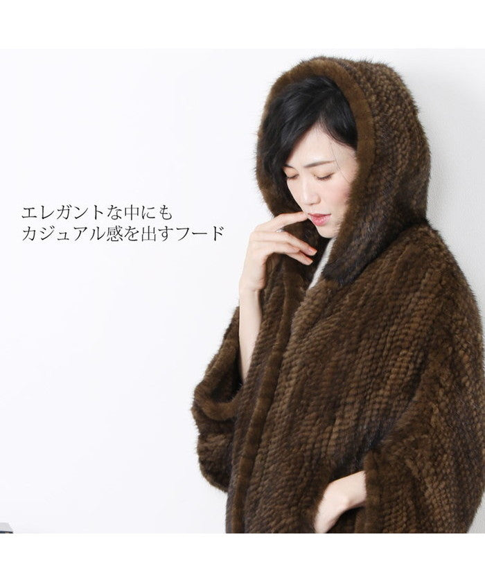 Sankyo Shokai Mink Cape & Jacket Hood Design Dolman