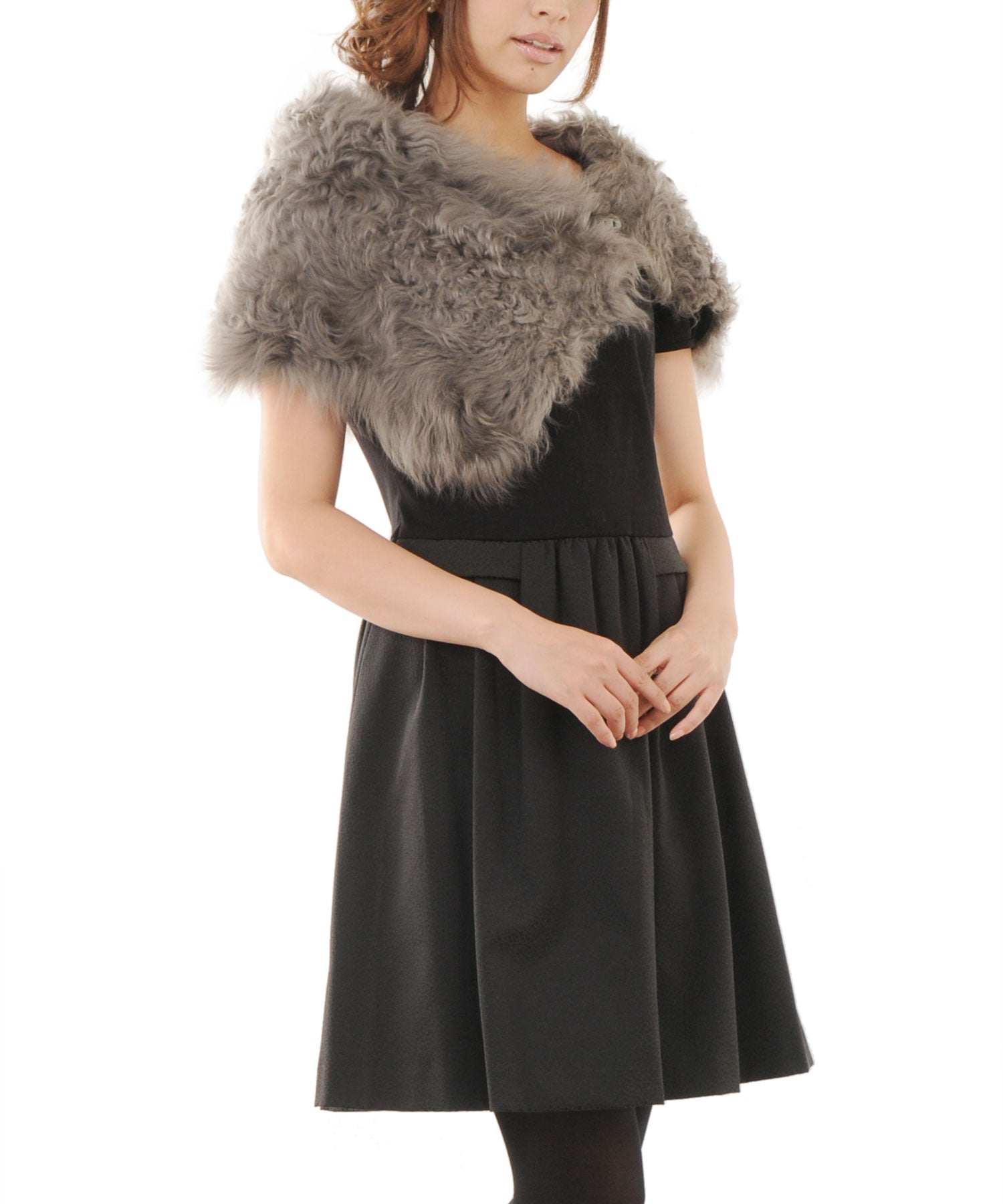 サンキョウショウカイ 三京商会 カルガンラム Wフェイス ケープ (グレージュ) グレージュ