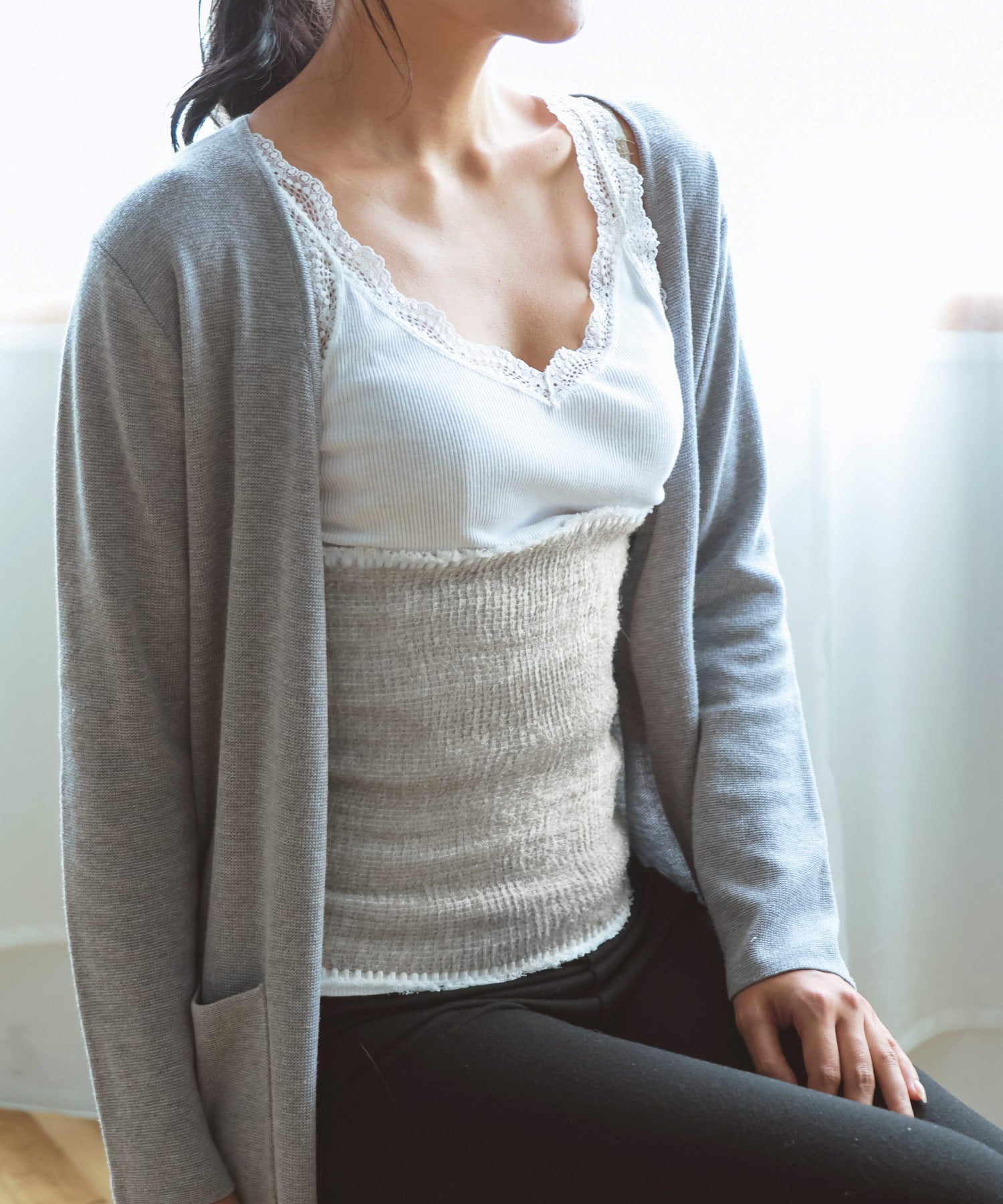 サンキョウショウカイ 三京商会 あったかベビーアルパカ & コットン腹巻日本製 (グレー) グレー