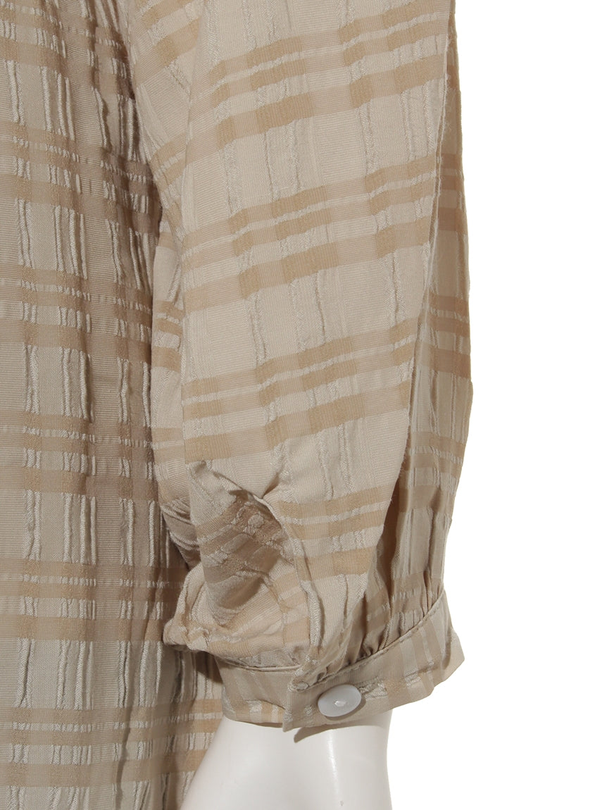 スライ SLY THIN OPEN COLLARED SH (アイボリー) アイボリー