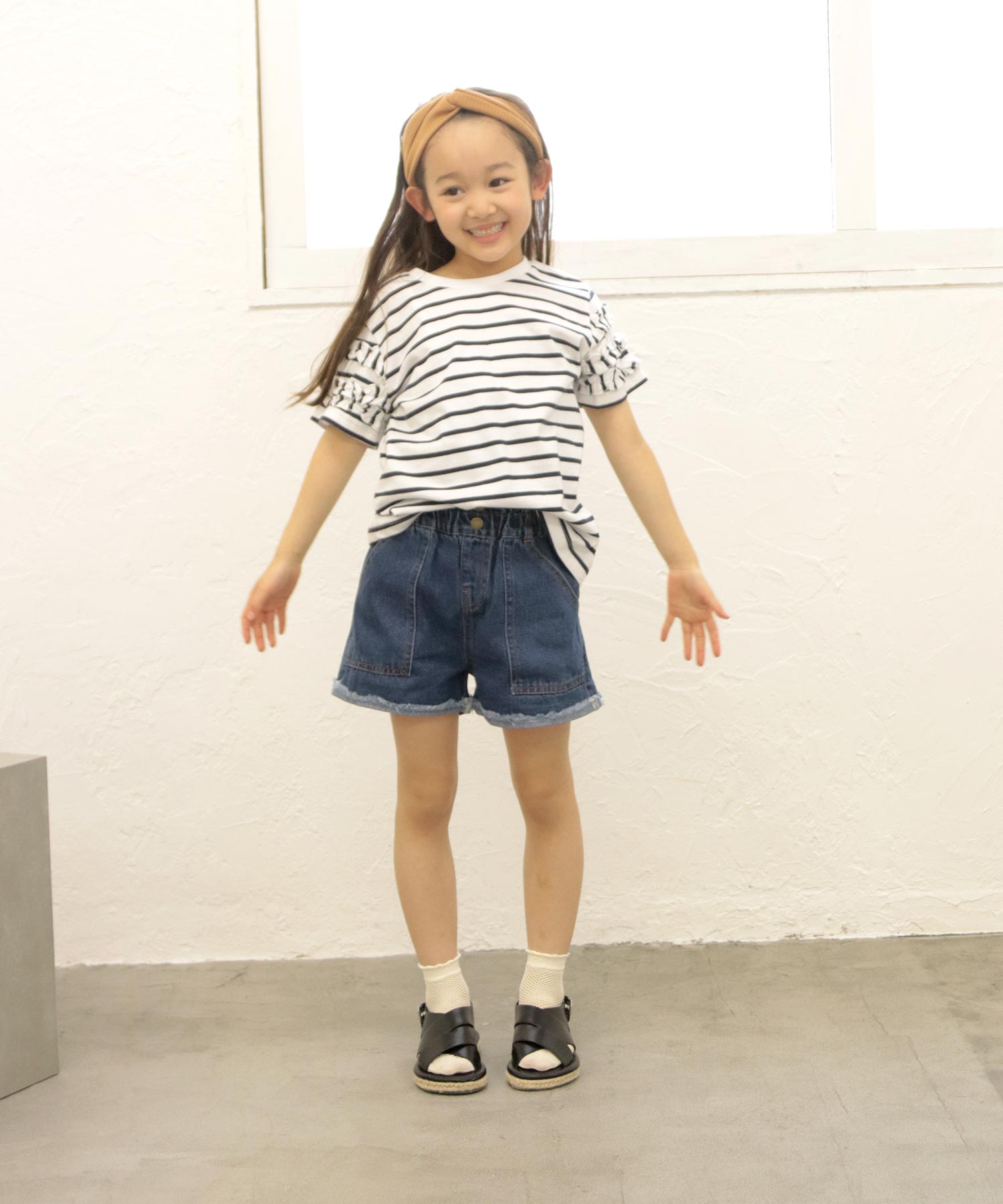 ソロット SOROTTO 【ママとお揃い】ジュートソールのフラットサンダル (KIDS) (ブラック) ブラック