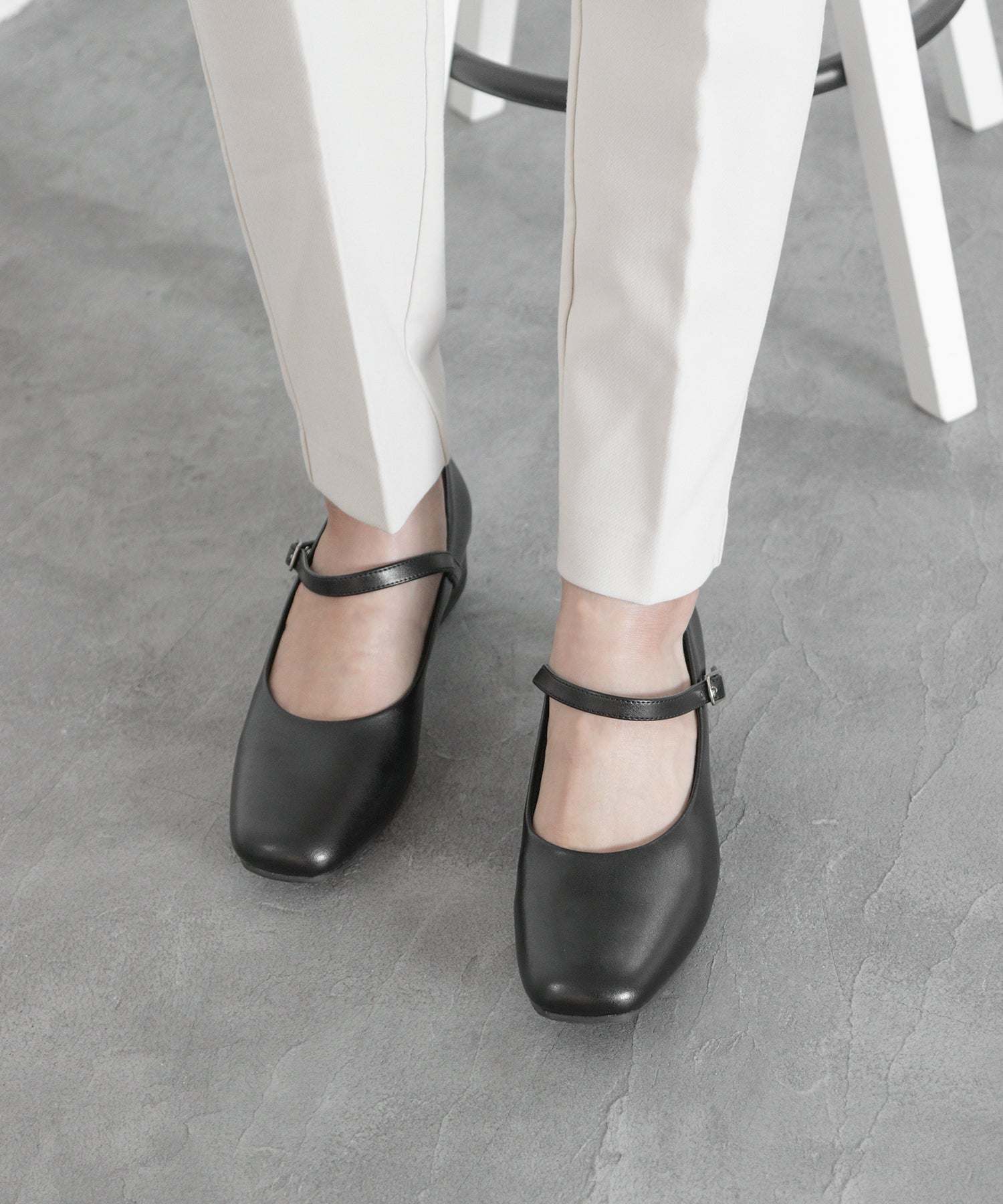 Sorotto Fuka Fuka 3D Insole 3.5cm Low Heel Walkable Strap Pumps