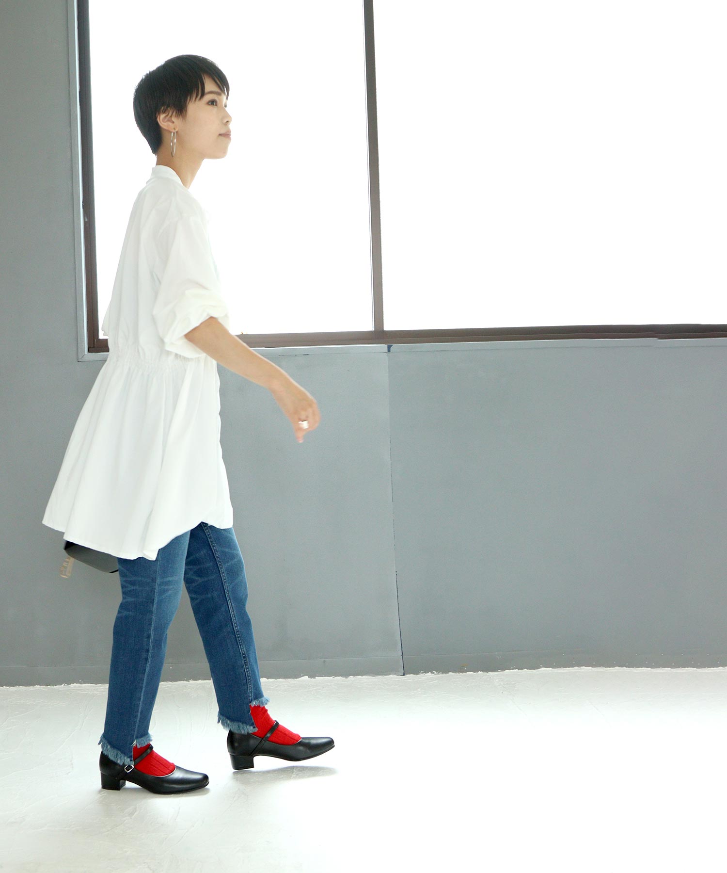 Sorotto Fuka Fuka 3D Insole 3.5cm Low Heel Walkable Strap Pumps