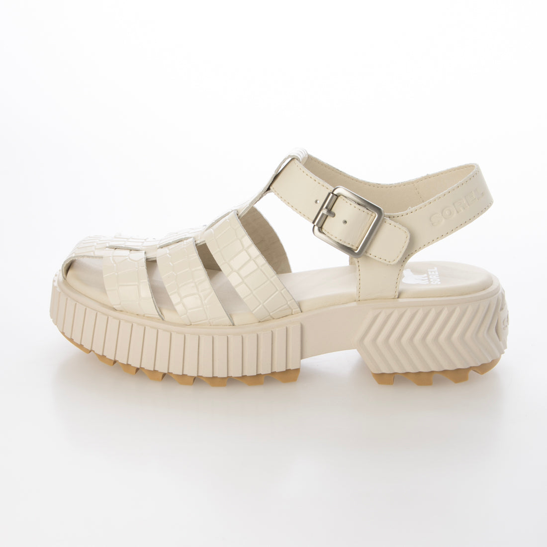 ソレル SOREL ONA STREETWORKS FISHERMAN MID SANDAL(オーエヌエー ストリートワークス フィッシャーマン ミッド サンダル)厚底グルカサンダル NL5109 (チョーク) チョーク