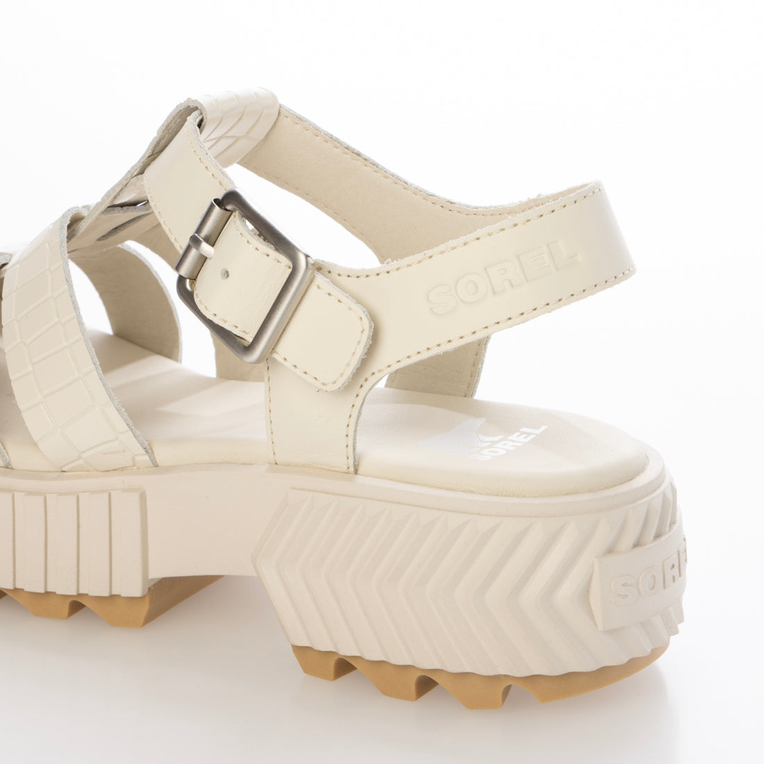 ソレル SOREL ONA STREETWORKS FISHERMAN MID SANDAL(オーエヌエー ストリートワークス フィッシャーマン ミッド サンダル)厚底グルカサンダル NL5109 (チョーク) チョーク