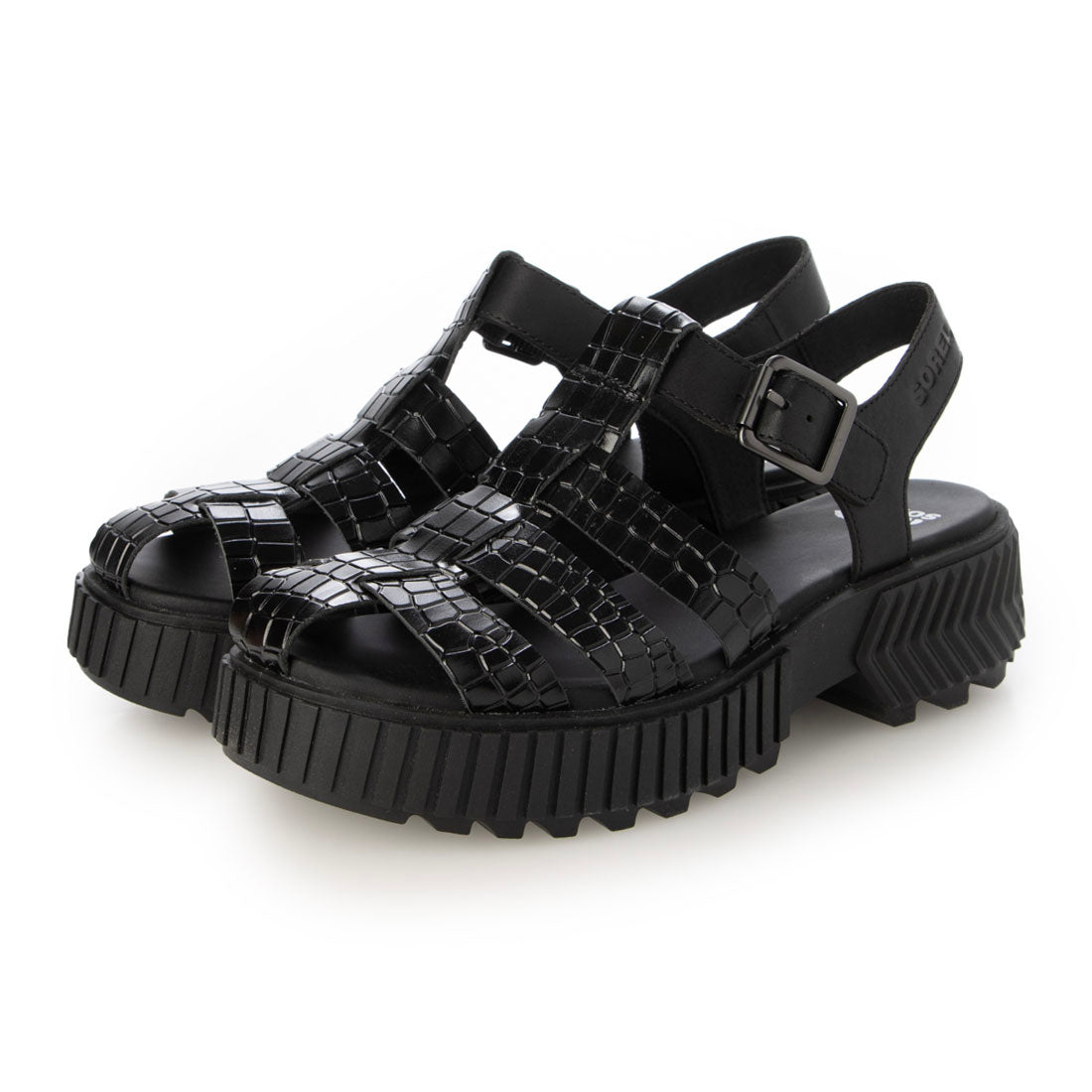 ソレル SOREL ONA STREETWORKS FISHERMAN MID SANDAL(オーエヌエー ストリートワークス フィッシャーマン ミッド サンダル)厚底グルカサンダル NL5109 (ブラック) ブラック