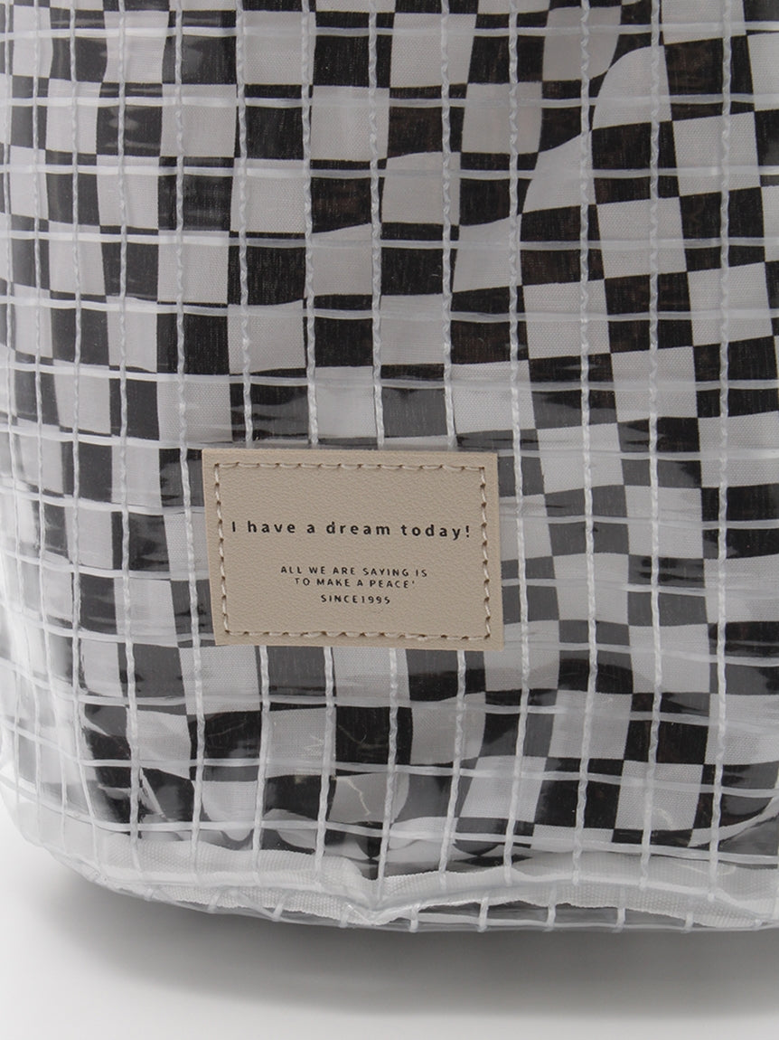 スプルス SPRUCE クリアパターン巾着ショルダー