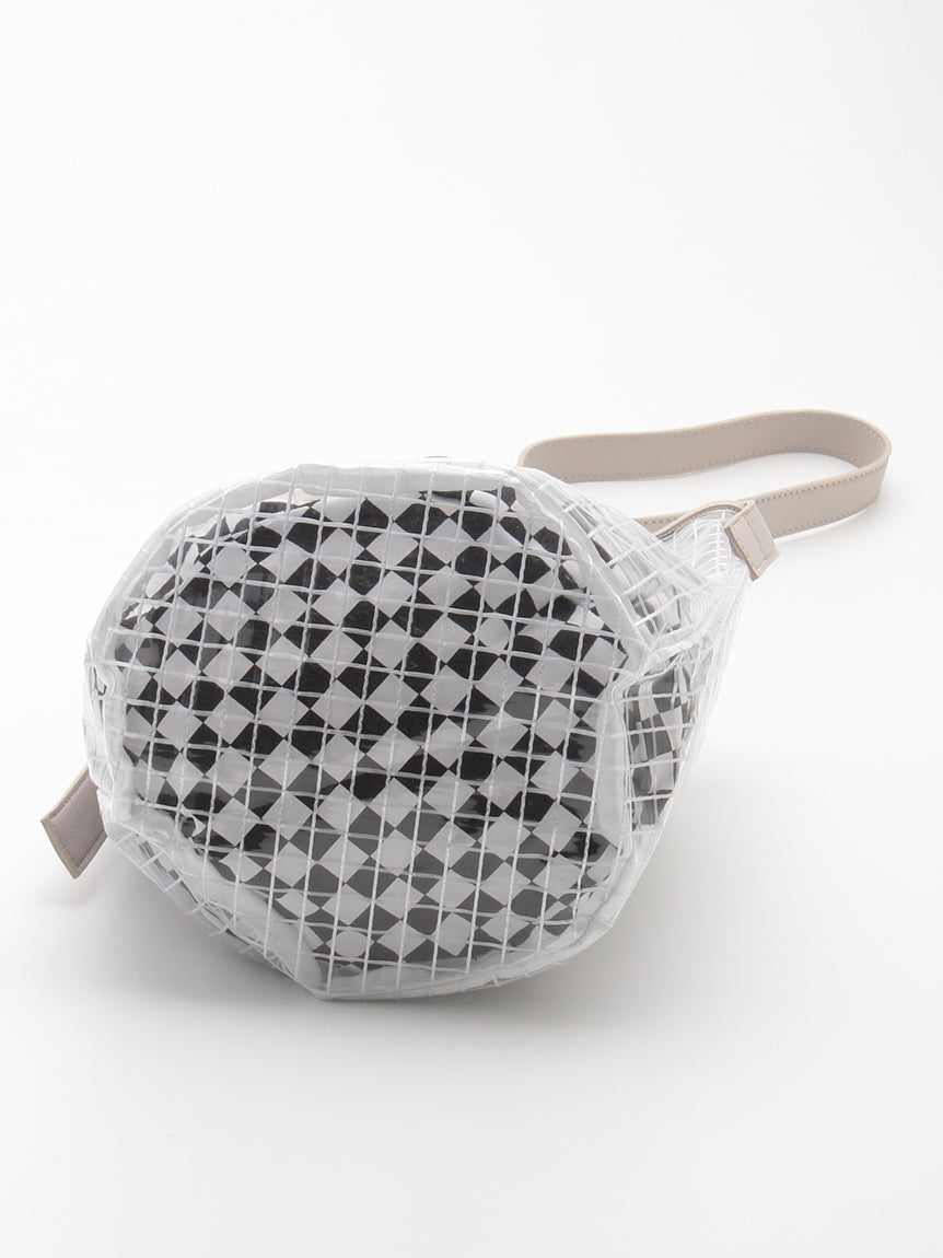 スプルス SPRUCE クリアパターン巾着ショルダー