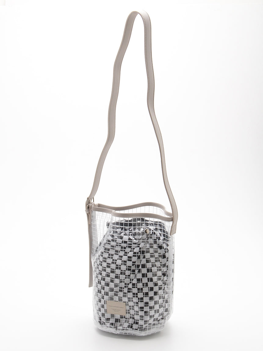 スプルス SPRUCE クリアパターン巾着ショルダー