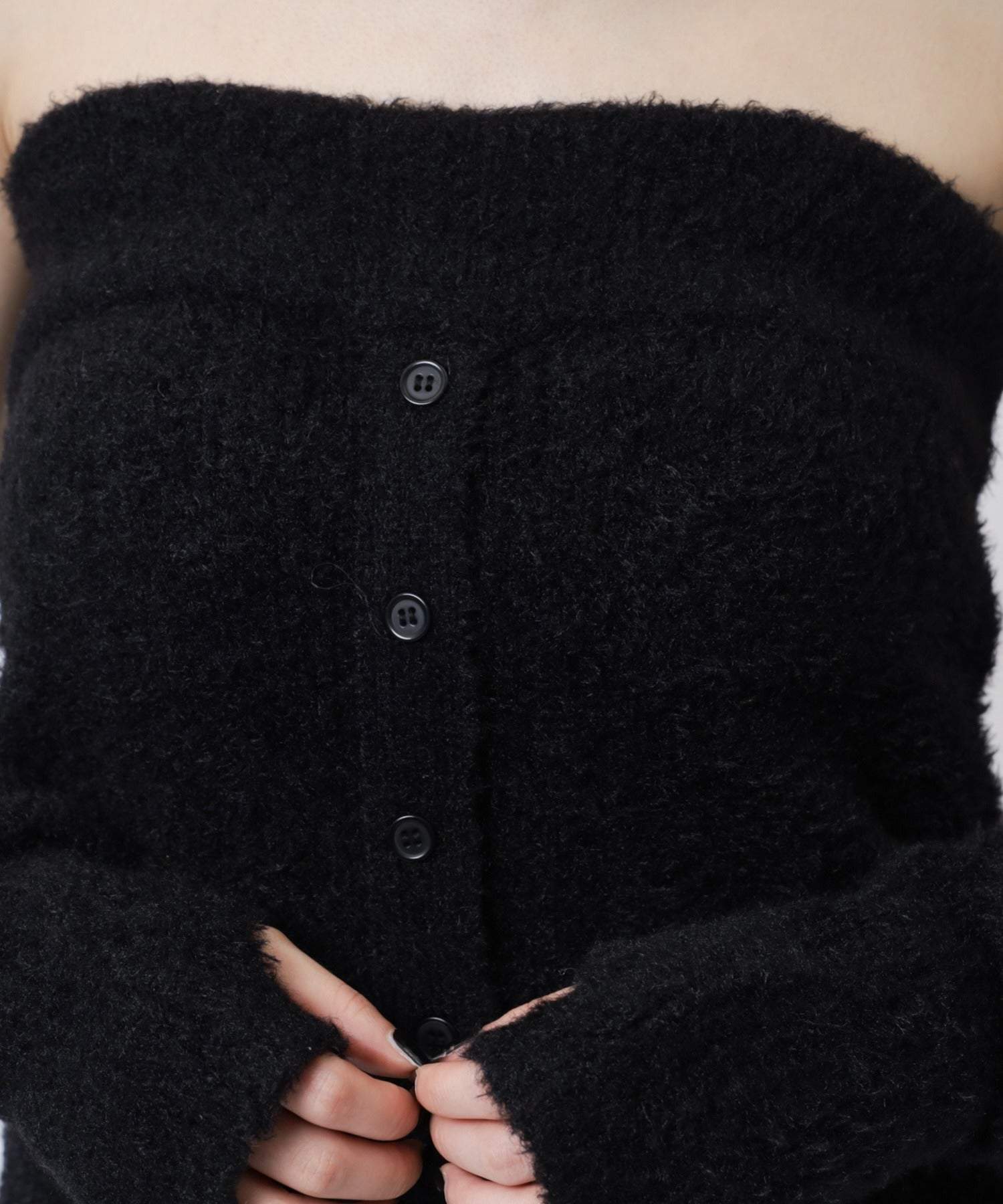 スパイラルガール SPIRALGIRL アームウォーマーシャギーニット (ブラック) ブラック