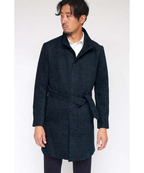 ハイストリート HIGH STREET HIGH STREET∴ジオメトリックモールスタンドコート (ダークグリーン) ダークグリーン