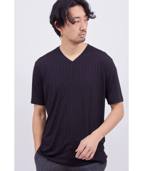 ハイストリート HIGH STREET HIGH STREET∴オンデJQハンソデVネック (ブラック) ブラック