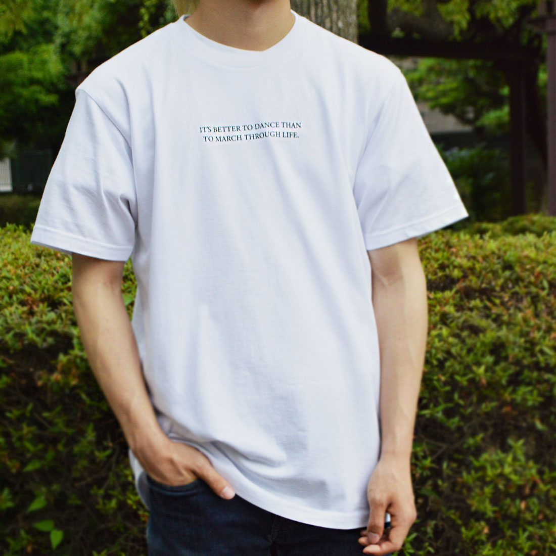 スピリトーゾ Spiritoso LIFEバックレタリング半袖Tシャツ