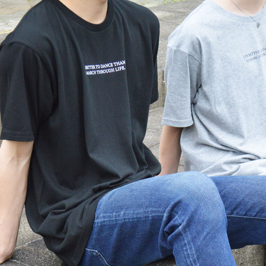 スピリトーゾ Spiritoso LIFEバックレタリング半袖Tシャツ