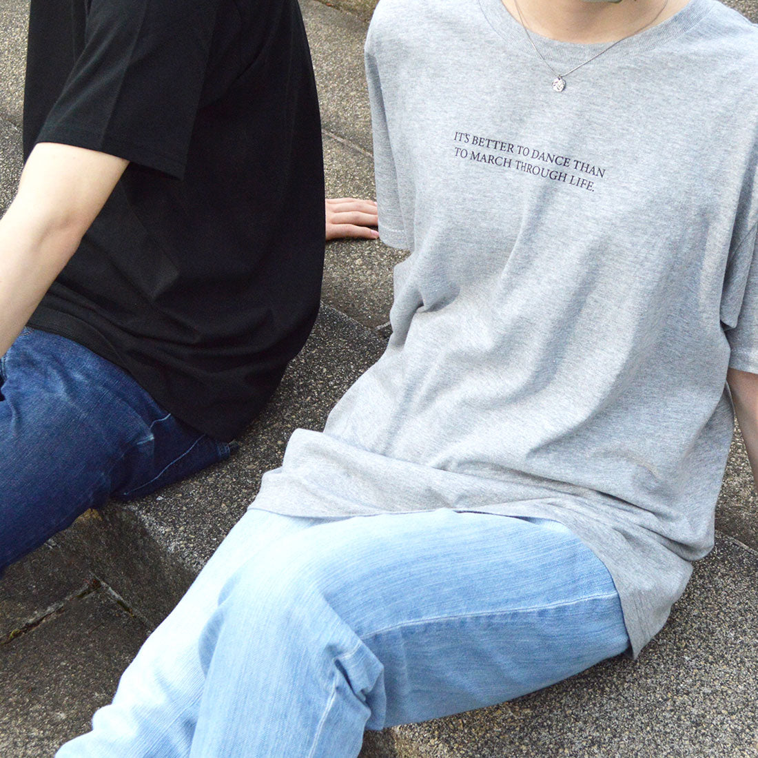 スピリトーゾ Spiritoso LIFEバックレタリング半袖Tシャツ