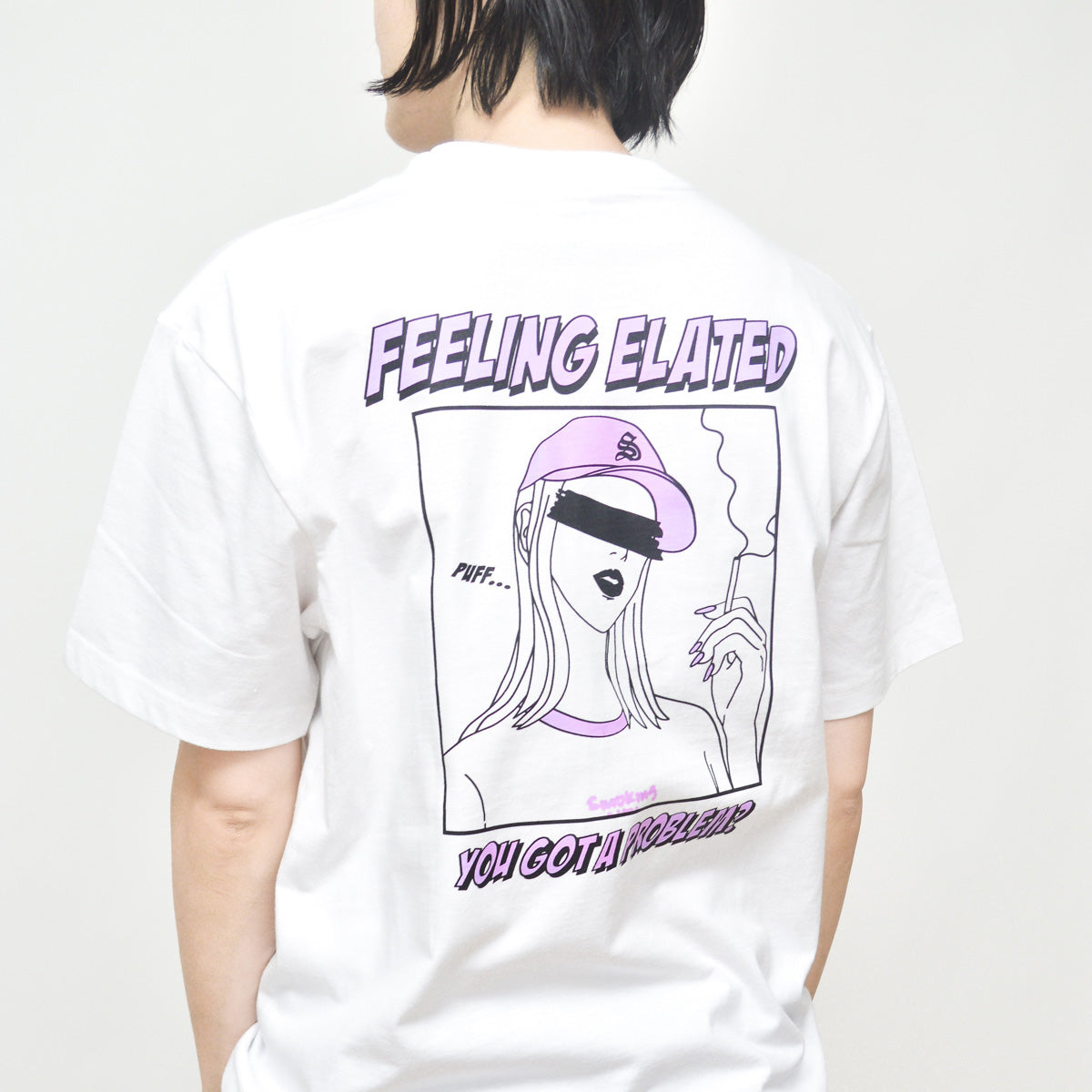 スピリトーゾ Spiritoso スモーキングガール FEELING 半袖Tシャツ