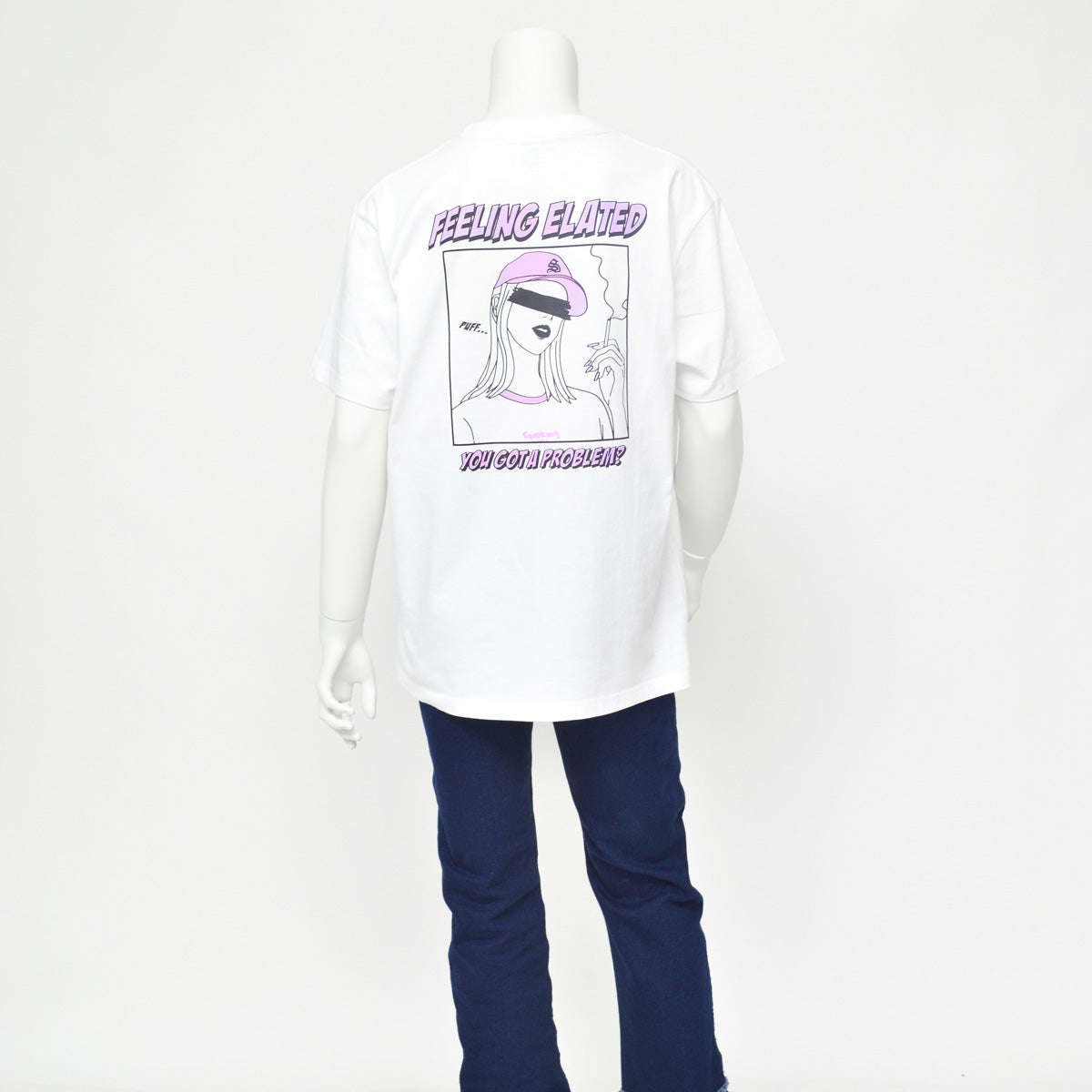 スピリトーゾ Spiritoso スモーキングガール FEELING 半袖Tシャツ