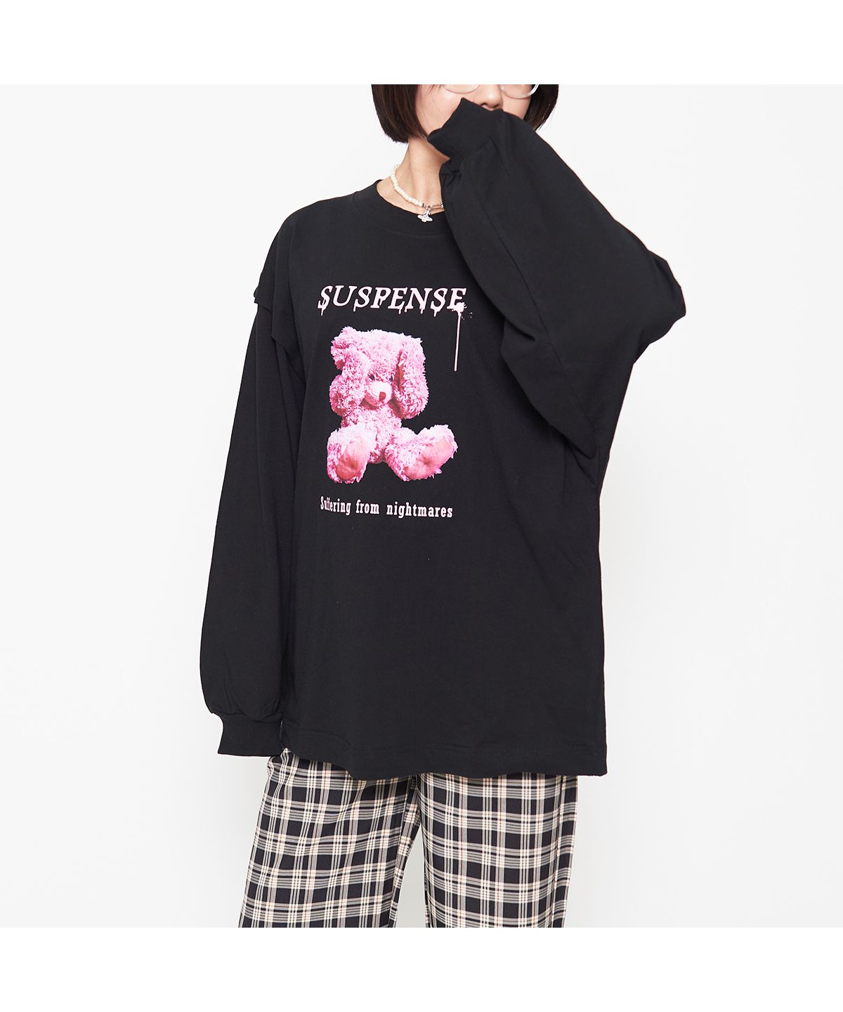 スピリトーゾ Spiritoso 【spiritoso】クレイジーベアタックロンT (ブラック) ブラック