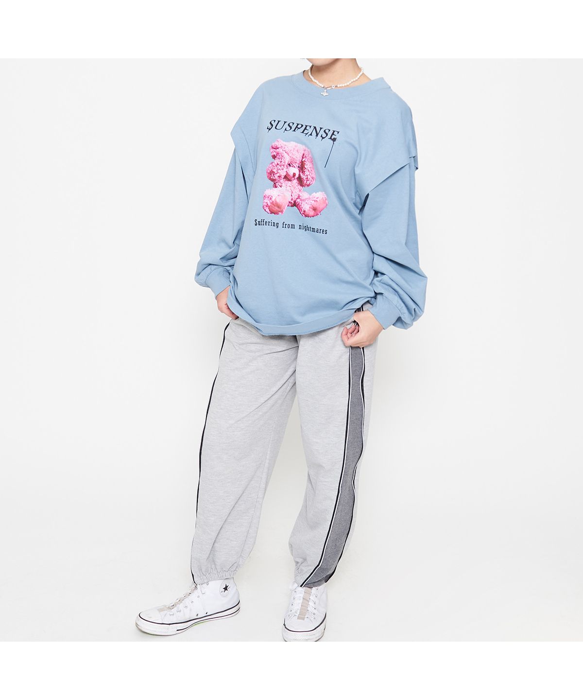 スピリトーゾ Spiritoso 【spiritoso】クレイジーベアタックロンT (ブラック) ブラック