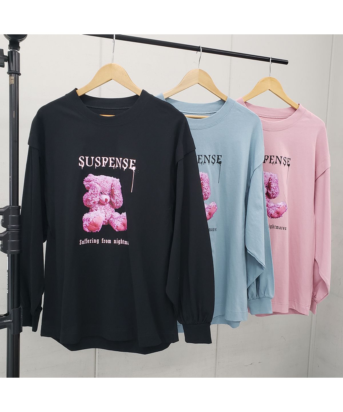 スピリトーゾ Spiritoso 【spiritoso】クレイジーベアタックロンT (ブラック) ブラック