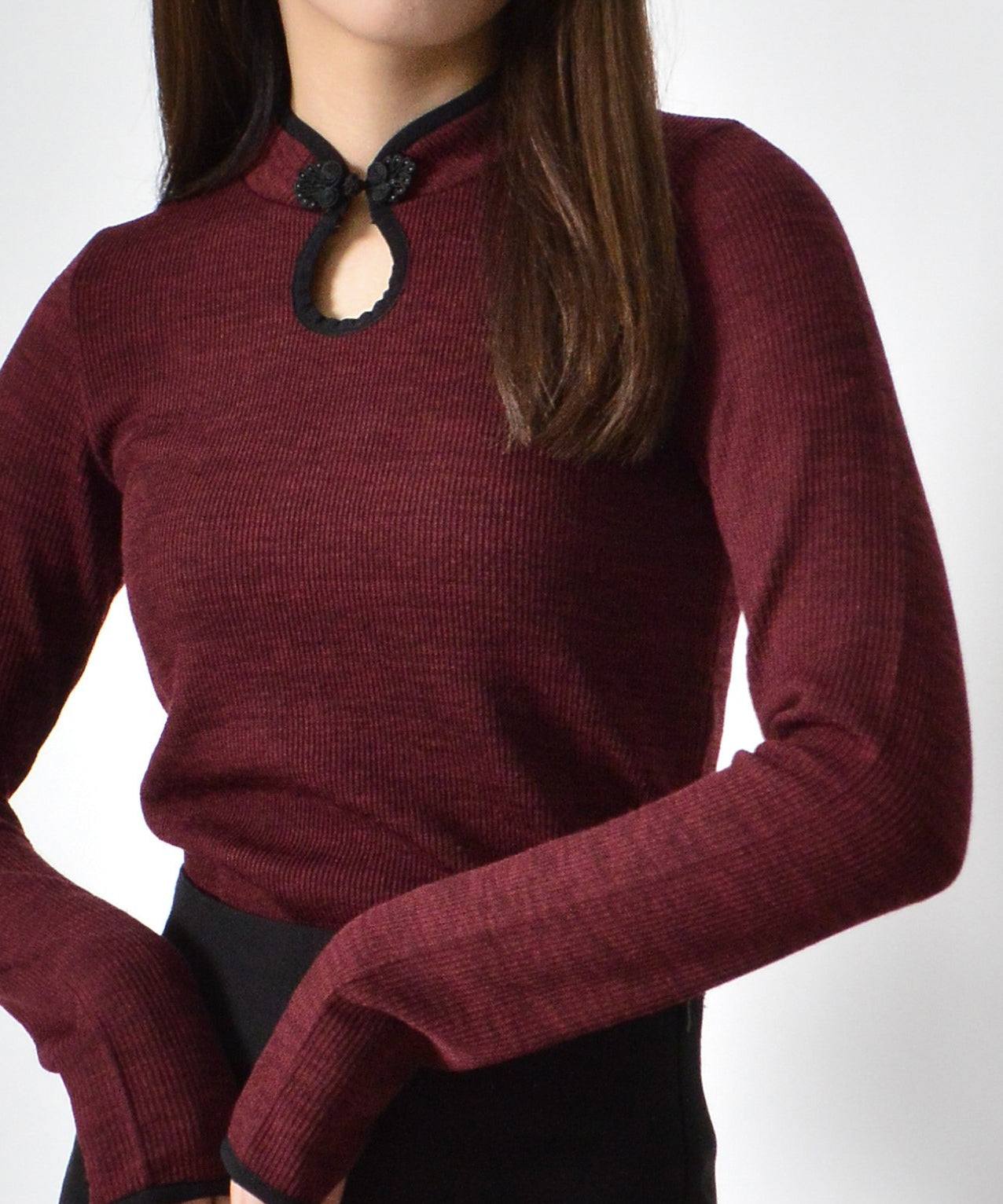 スピリトーゾ Spiritoso チャイナニットトップス